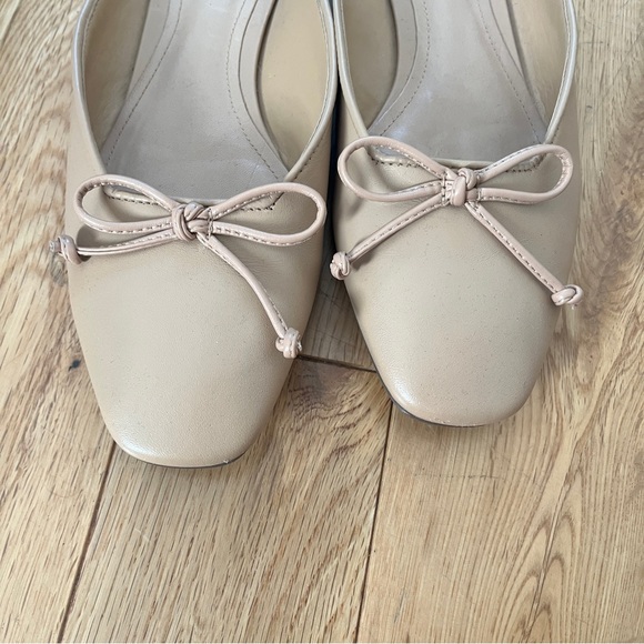 SCHUTZ Women's Beige Bow Flats - Picture 2 of 5
